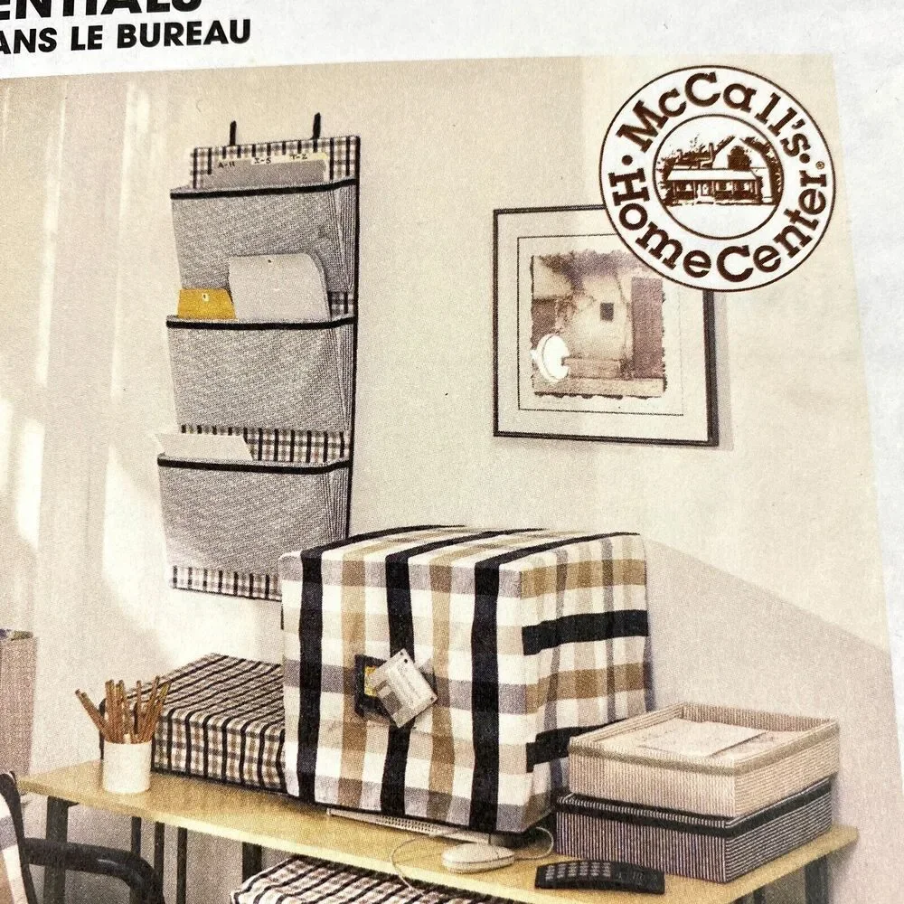 McCall's 2662 Office Essentials Vtg 2000 Sewing Pattern Organizer Covers UNCUT